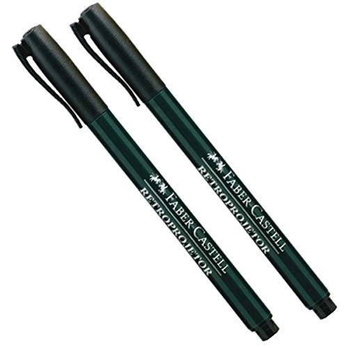 Marcador Para Cd Marker Faber Castell Preto 12 Unidades
