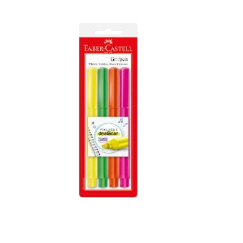 Caneta Marca Texto Grifpen C/4 Core