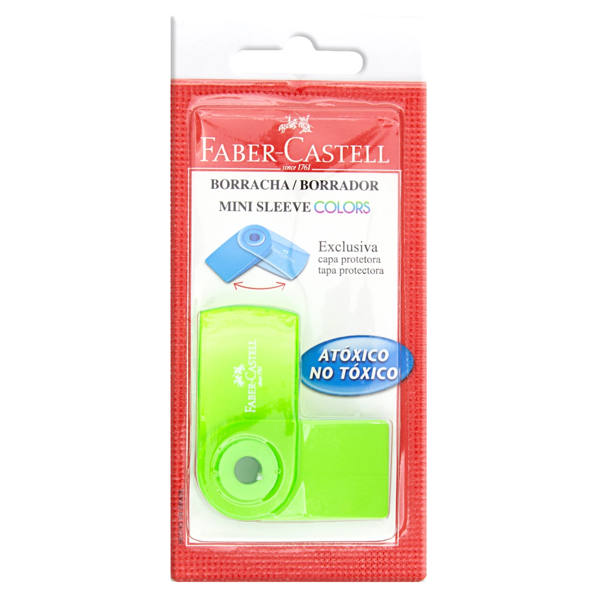 Borracha Verde Mini Sleeve Faber Castell Colors