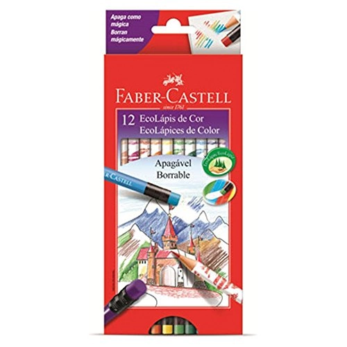 Lapis Cor F.castell Apagavel Estojo C/12