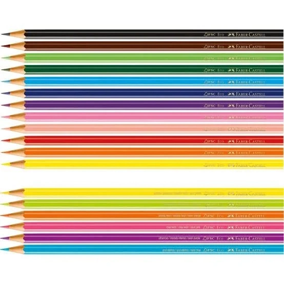 Ecolapis 12 Cores 6 Neon 120112 6n Faber
