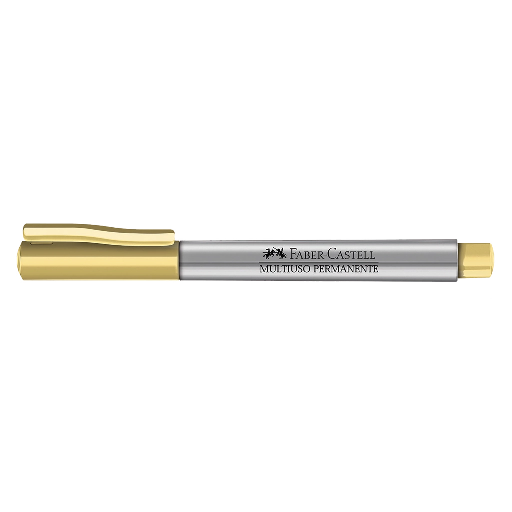 Marcador Perm Multiuso 1.0mm Faber Dourado