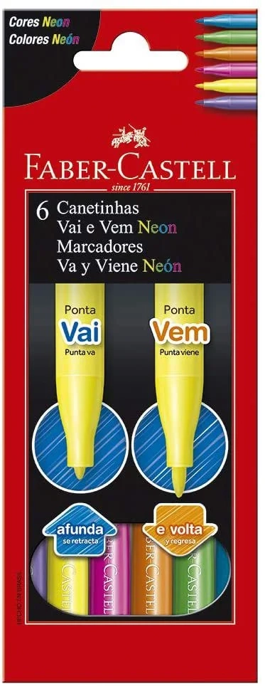 Canetinha Hidrográfica Faber Castell 6 Unidades