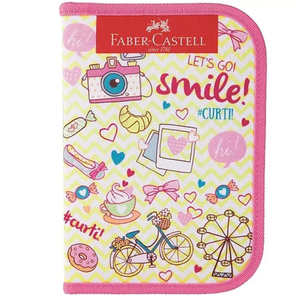 Estojo Nylon Lets Go Amarelo Fsc 1 X 4 7891360647270