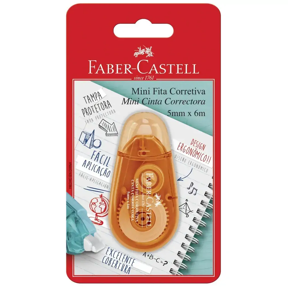 Corretivo Em Fita Faber Castell Mini 5mm X 6m