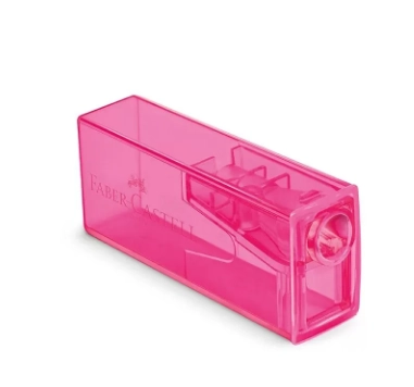 Apontador Faber C Deposito Rosa 125rszf