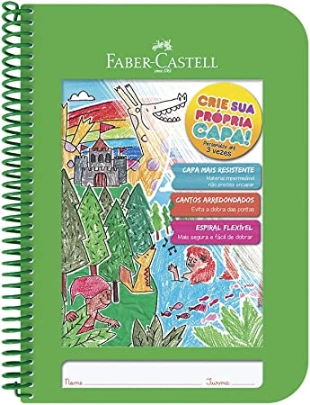 Caderno Faber Castell Criativo Capa Verde Cdn/vd