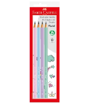 Ecolápis Grafite Pastel Faber Castell 4 Unidades