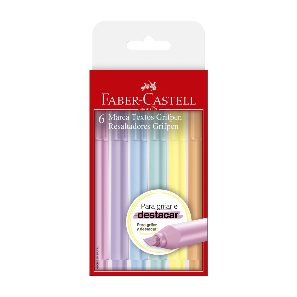 Marca Texto Grifpen Estojo 6 Unidades 1 X 6 7891360660316