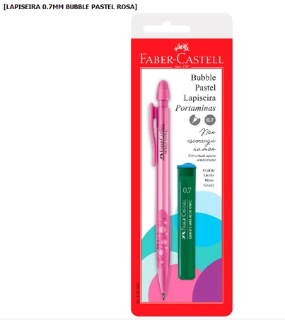Lapiseira 0.7mm Bubble Pastel Rosa