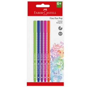 Caneta Fine Pop 5un Sm Fpp5 Faber