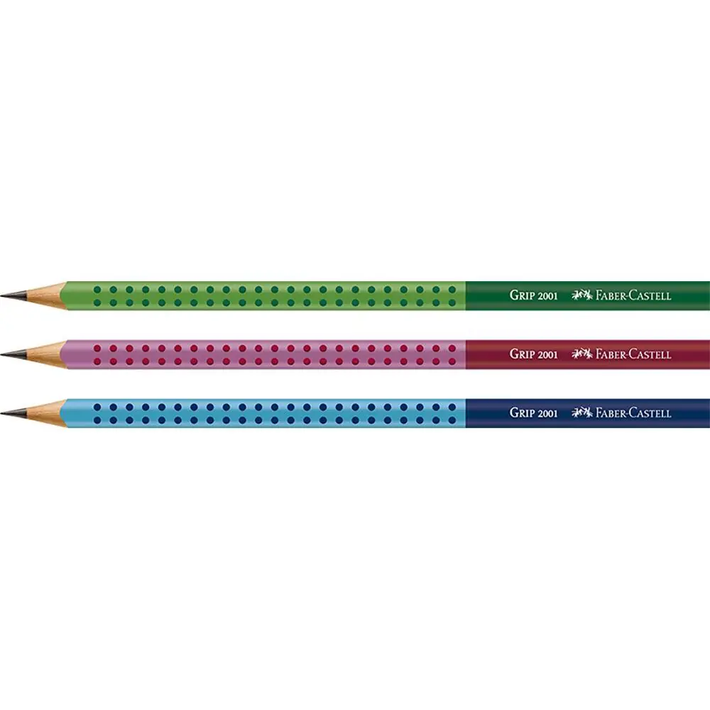 Lapis Preto Triangular B Faber Grip Two Tone Sortido