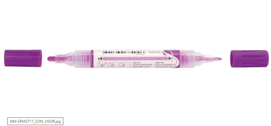 Caneta Pincel Marcador Multimark Magenta Mm Spmg717 Faber