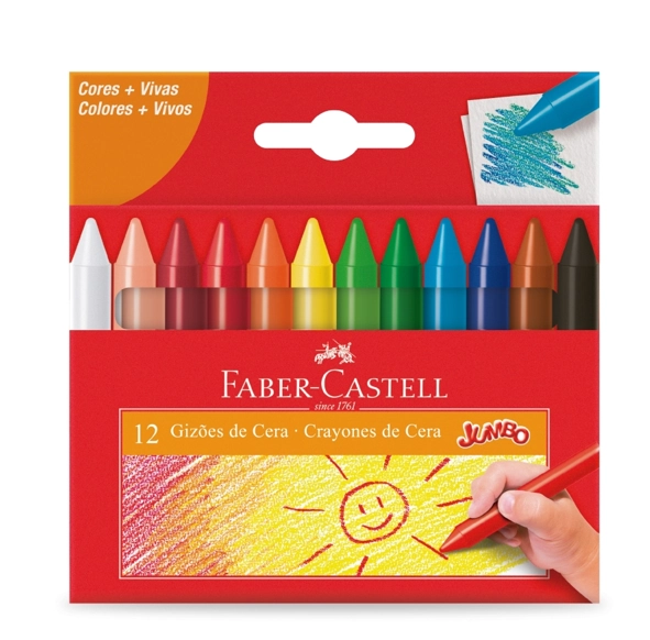 Gizao Cera 12 Cores 141112 Faber
