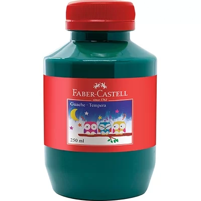 Tinta Guache Verde 250ml Gua 250vd Faber Castel