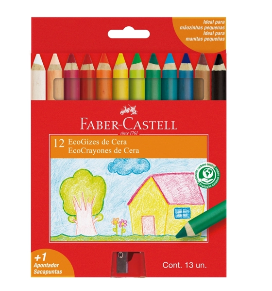 Giz Cera Ecogiz 12 Cores 141412 Faber