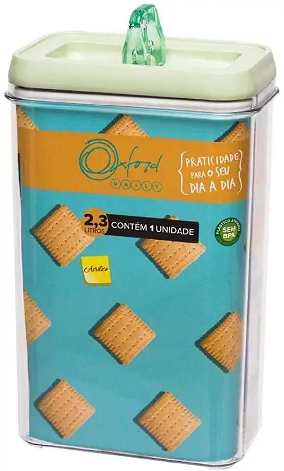Pote Acr Oxford 2,3l Retangular Menta Pt04 1001