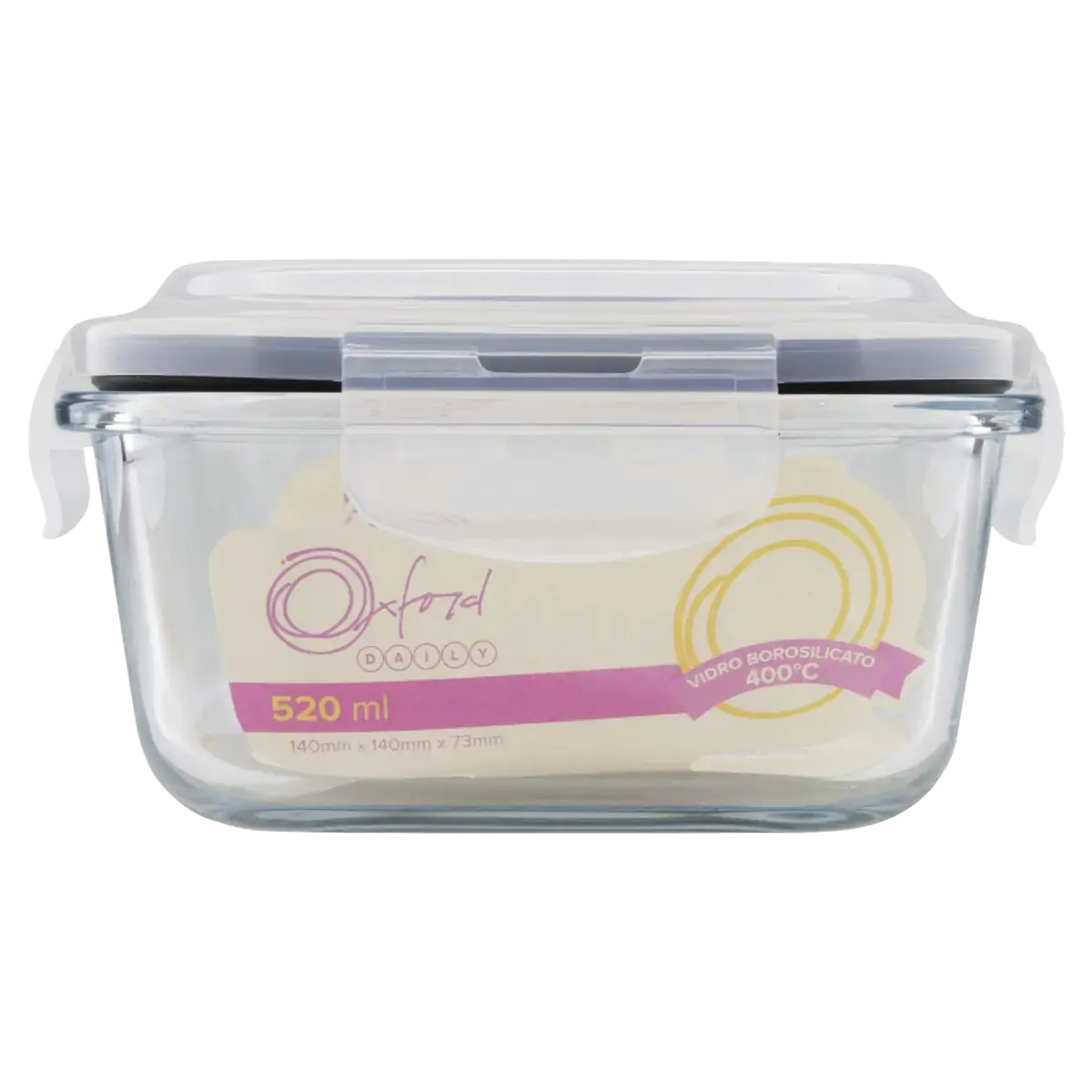 Pote Hermético Vidro 520ml Oxford Daily
