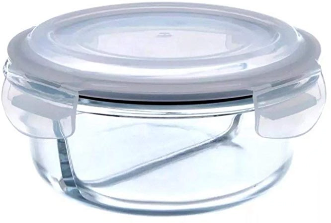 Pote Vidro Oxford 833ml Redondo Herm C/ Divisoria Pt19 1101