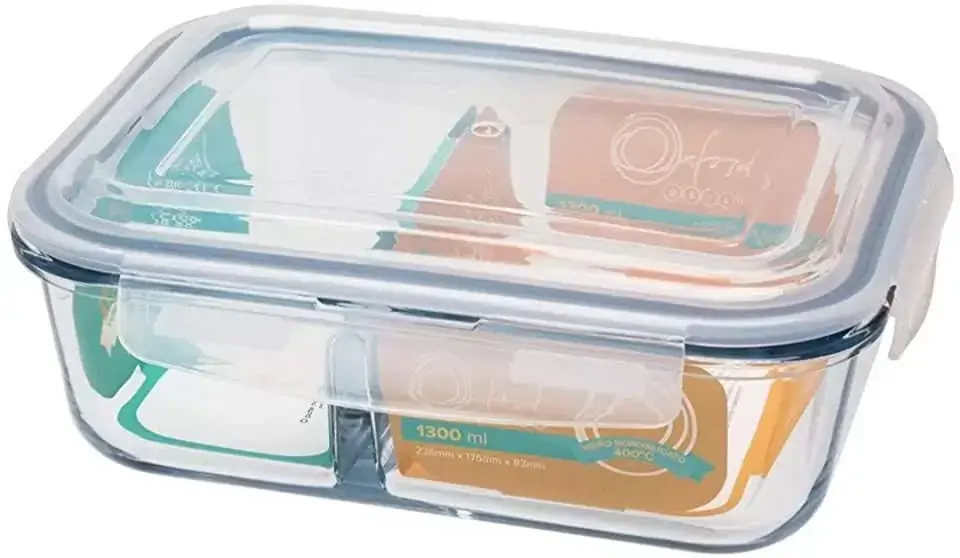Pote Vidro Oxford 1300ml Retangular Pt21 1101