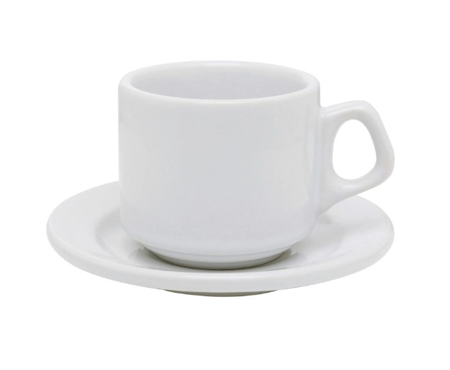 Xicara Oxford 220ml C/pires P/cha Branco