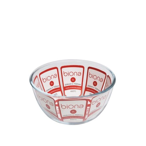 Tigela De Vidro Borosilicato Redonda 2l