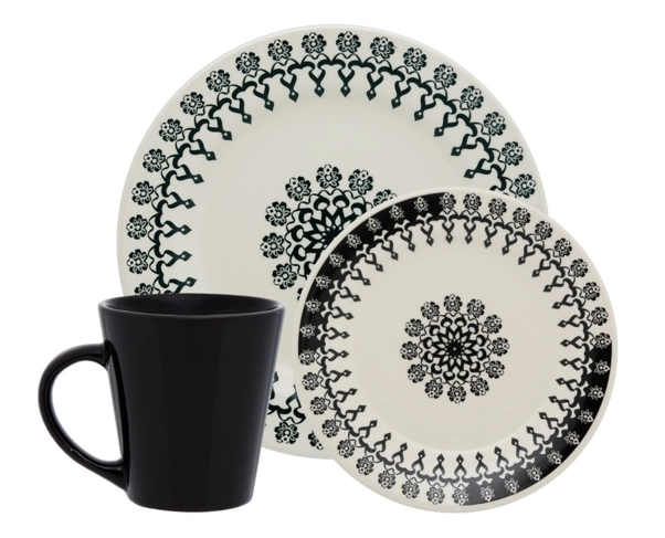 Aparelho Jantar Lanche Folk 12pcs Aea2 5118 139997 Oxford