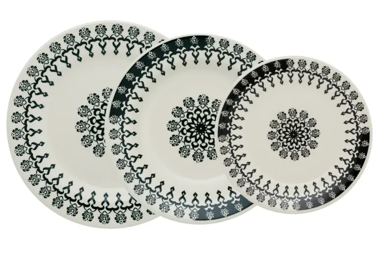 Ap Jantar Biona  12pcs Folk Preto