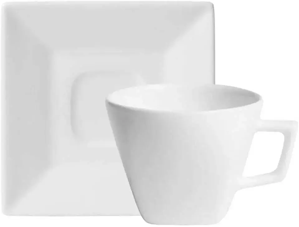 Xicara Cafezinho C/pires Quartier White