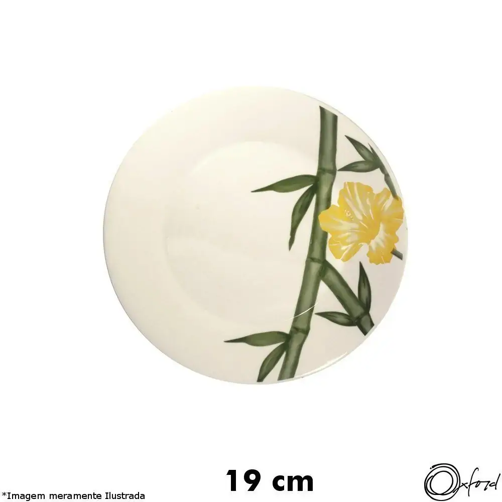 Prato Sobremesa Biona 19cm Tropical