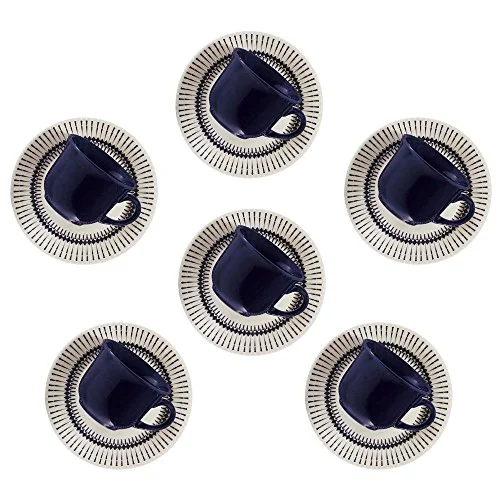 Conjunto de 6 Xícaras Pequenas 65 Ml Com Pires Actual Colb