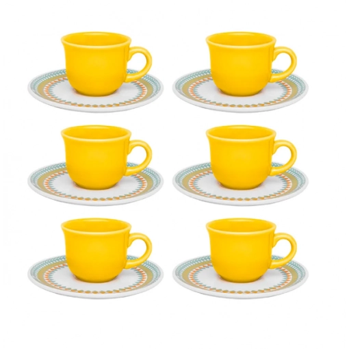 Conj.oxford Cafezinho Floreal Birlo 12pcs