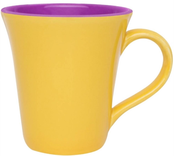 Caneca Oxford Tulipa 330ml Daily Amarelo/violeta