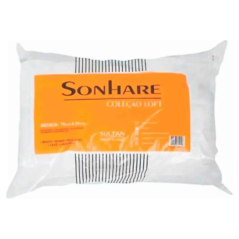 Travesseiro Sonhare Antialérgico 50x70cm - Sultan
