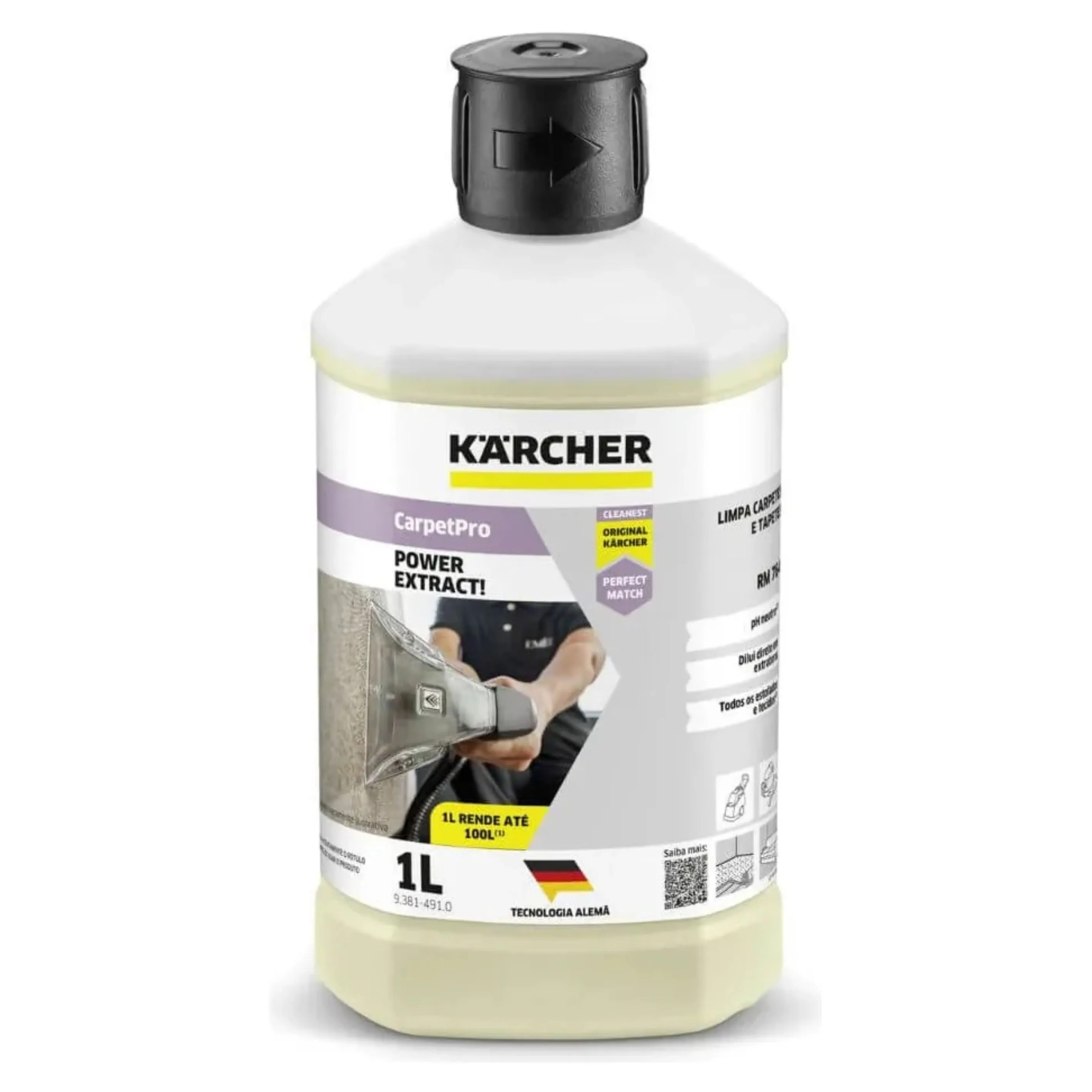 Detergente Carpetpro Karcher Rm 764 Power Extract! (1 Litro)