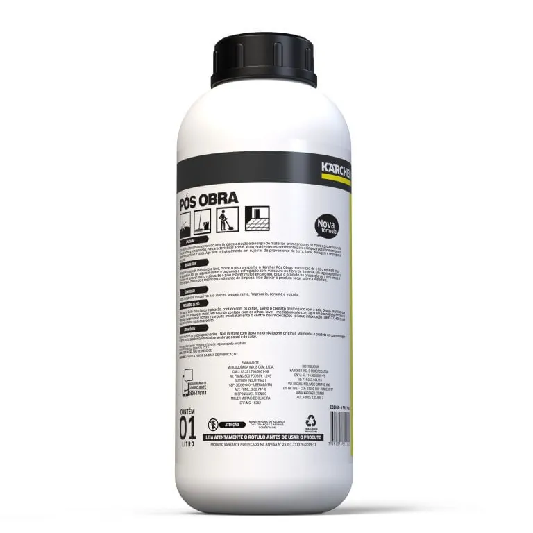 Detergente Limpador Pós Obra - 1 Litro