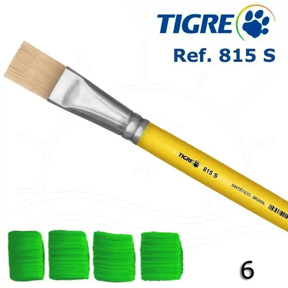 Pincel Escolar Chato Tigre N 16