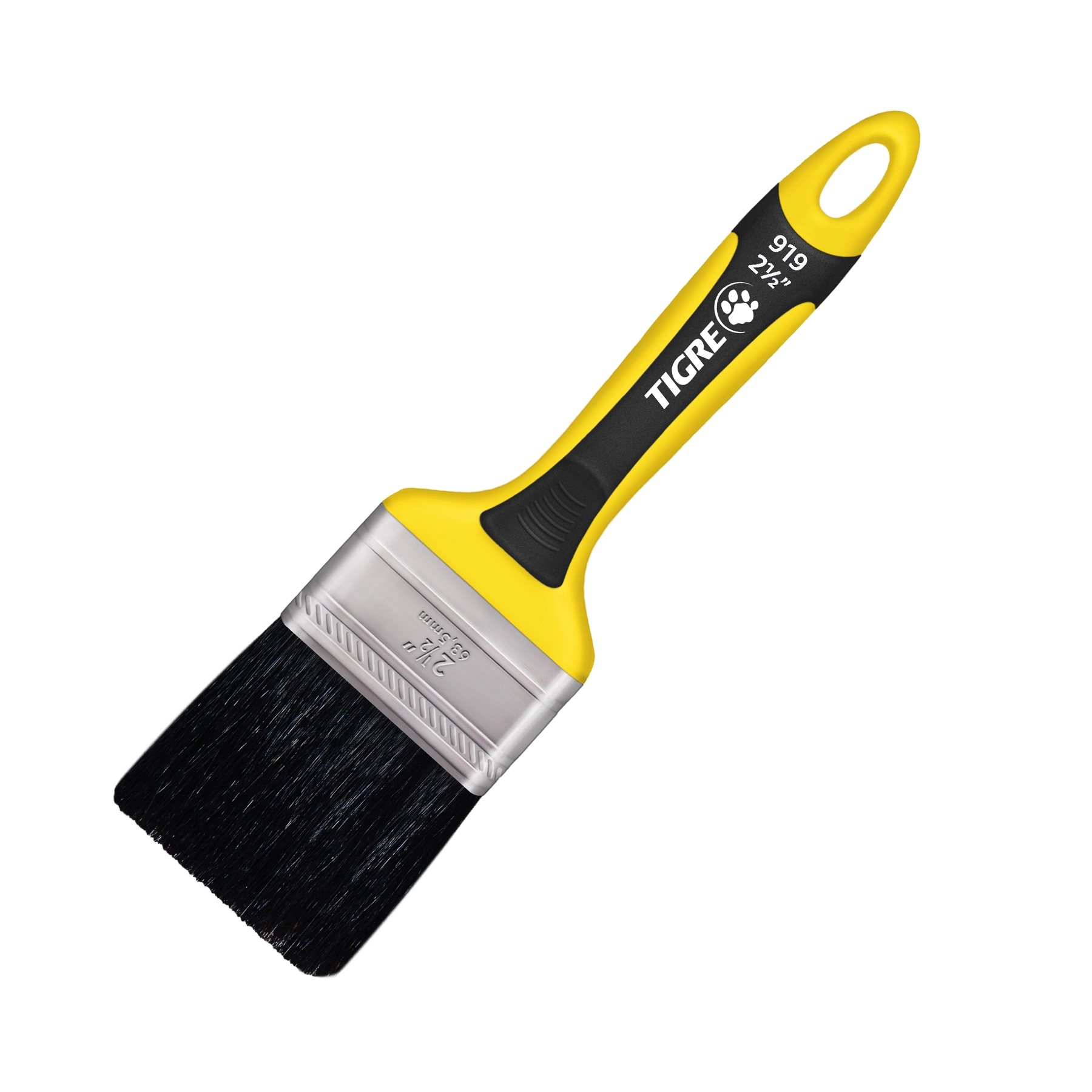 Pincel para Esmalte Amarelo Tigre 63,5mm