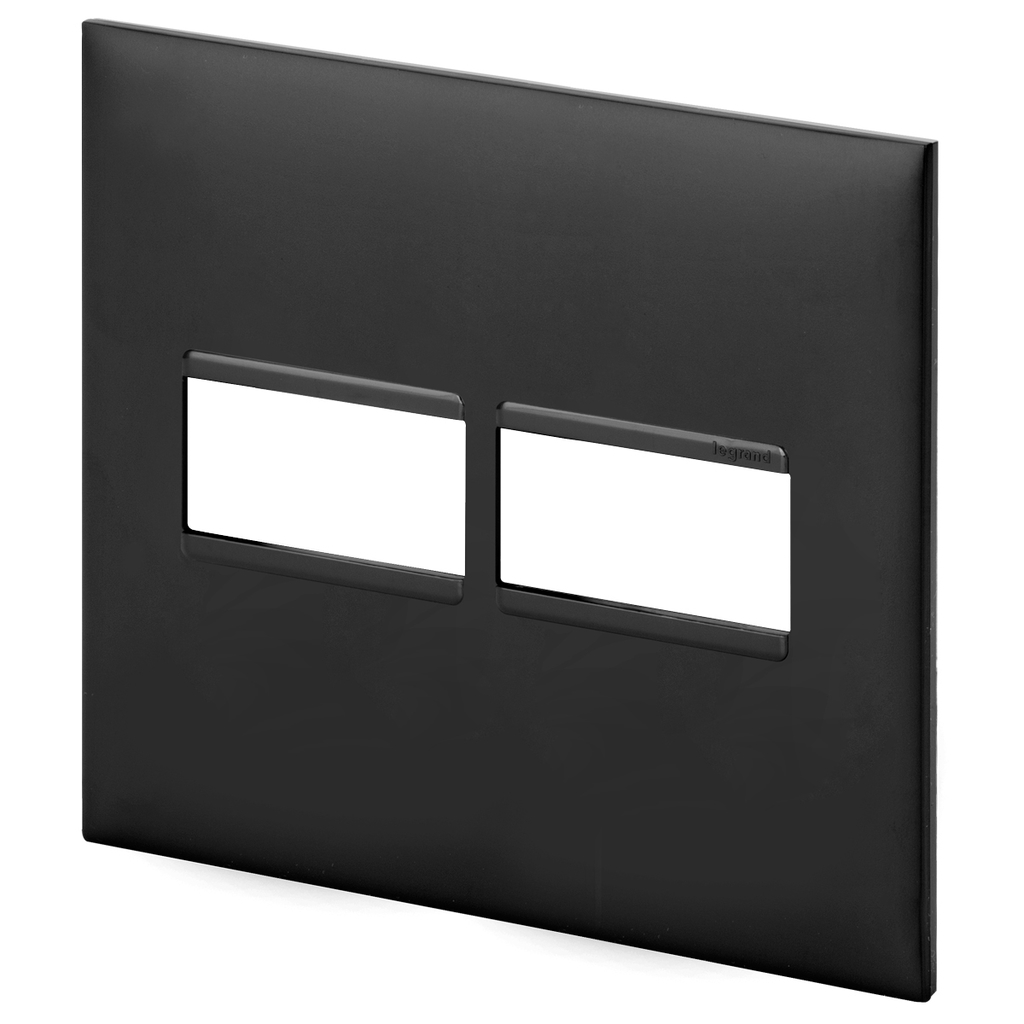 Placa 2 Módulos 4x4 - Preta - Pial Plus +
