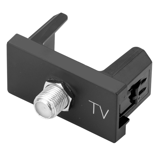 Módulo Tomada De Tv - Preta - Pial Plus +