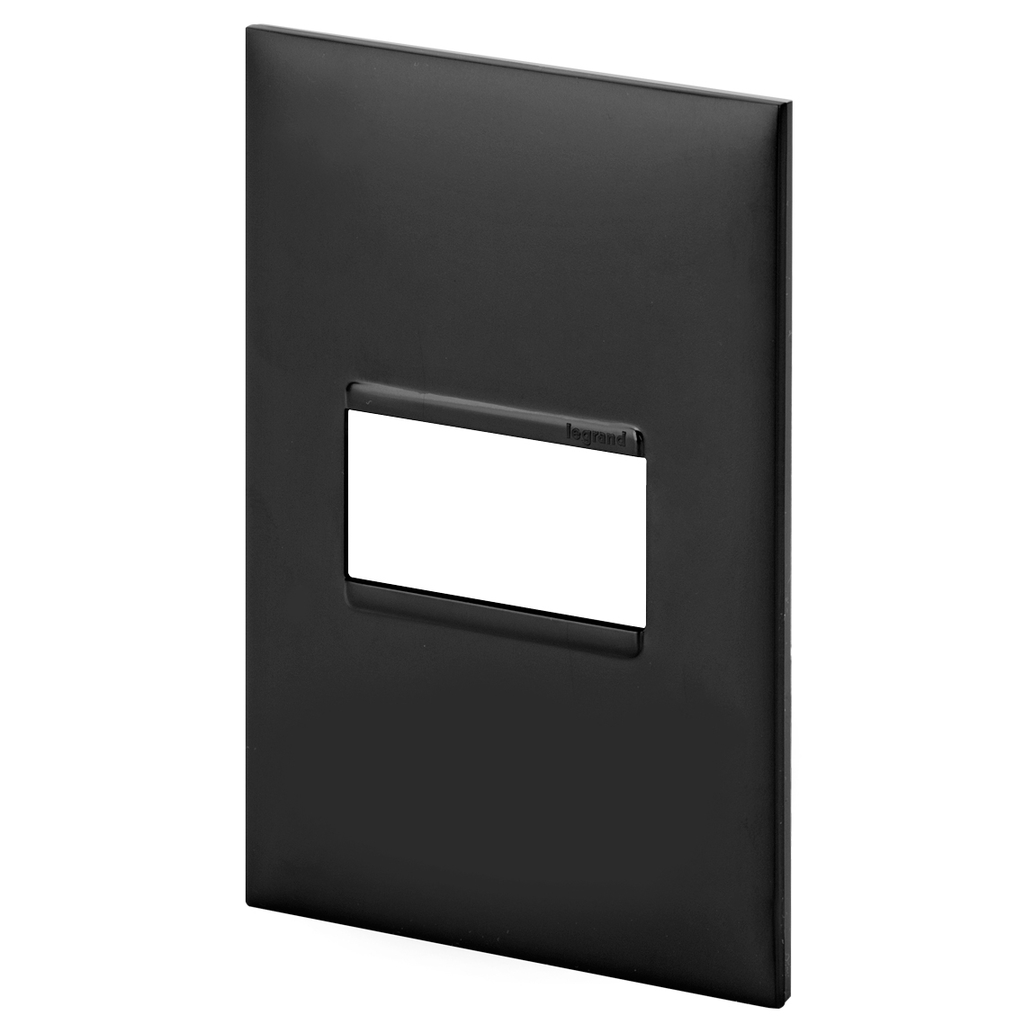 Placa 1 Módulo 4x2 - Preta - Pial Plus +