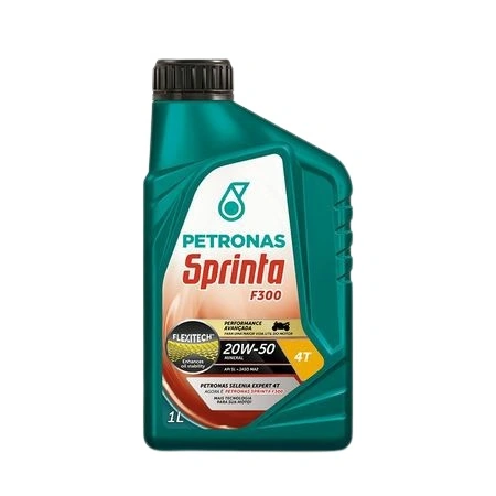 Óleo de Motor 4T Sprinta F300 20W50 Mineral Sl 1 Litro - PETRONAS 73179E19BR