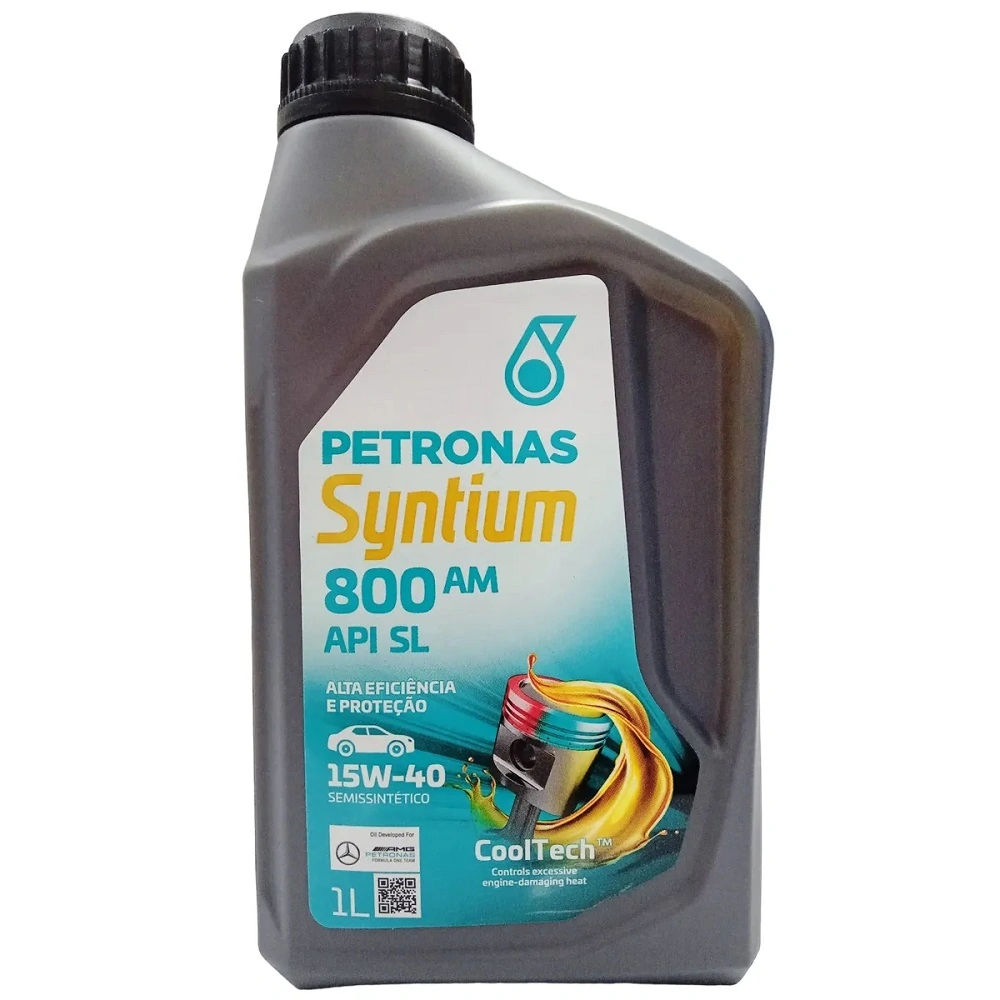 Óleo de Motor 15W40 Syntium 800 Api SL Semi-Sint 1 Litro - PETRONAS 70828E19BR