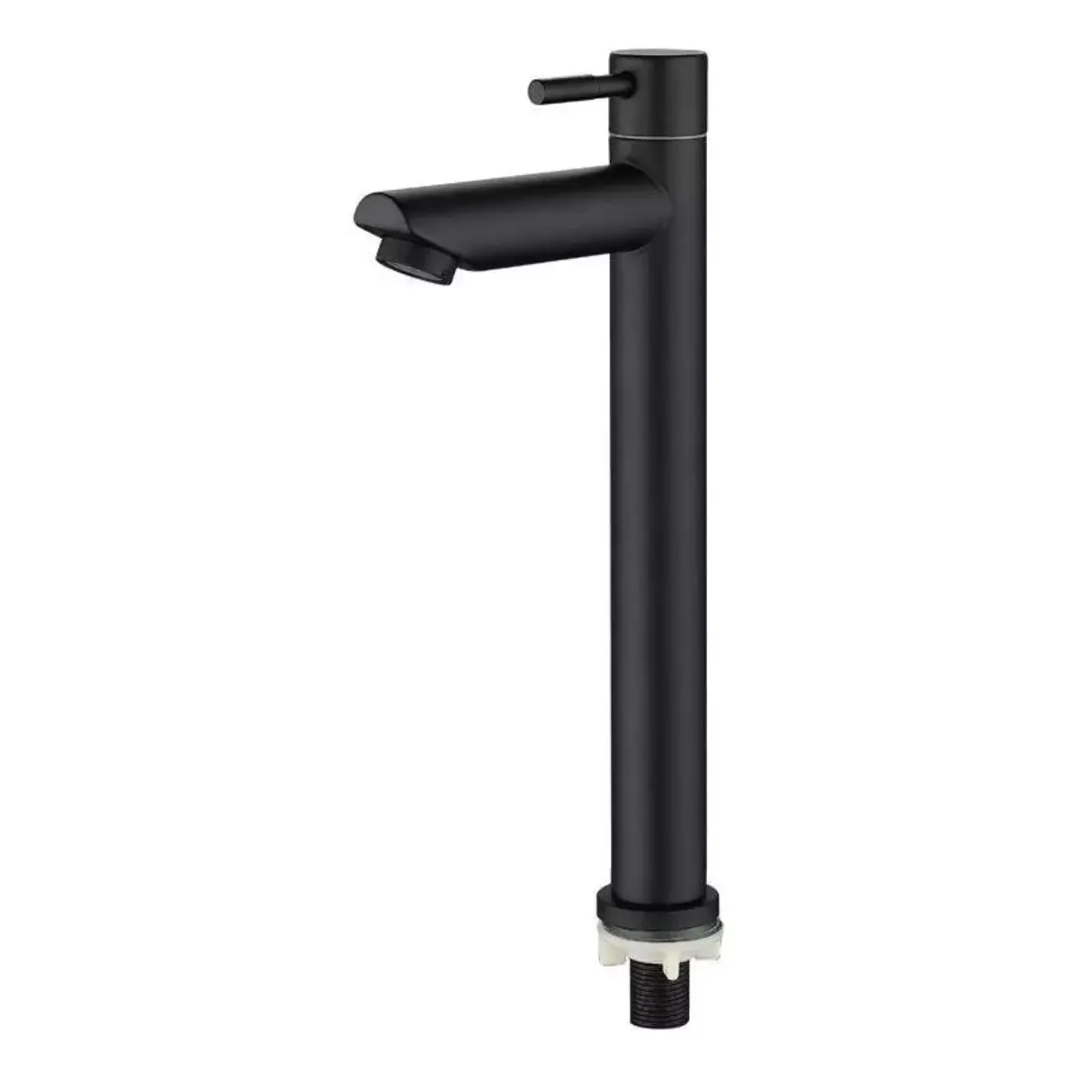 Torneira Bica Alta Lavabo Lavatorio 1/4 De Volta Preto Fosco Moderna