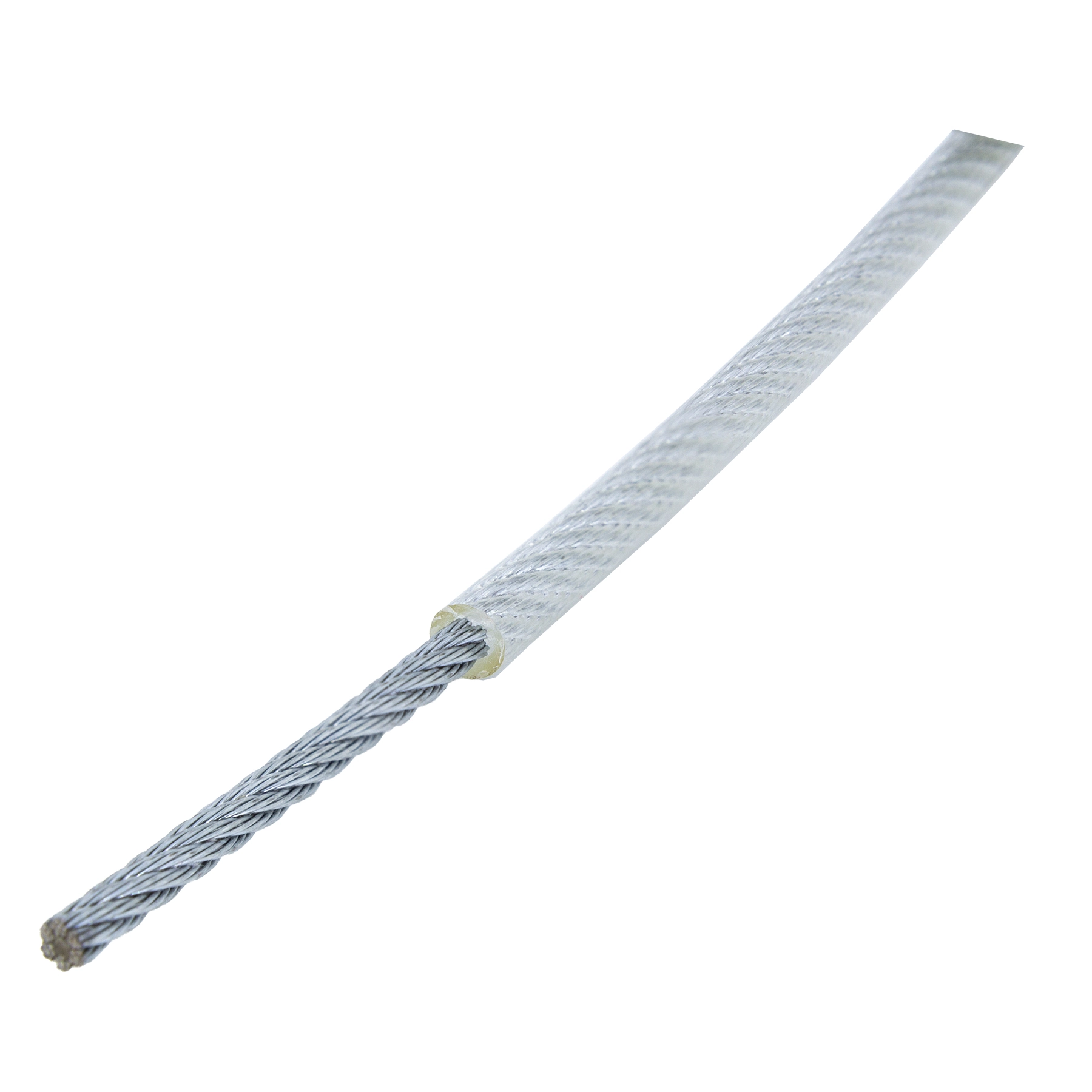 Cabo de Aço com Revestimento 5/32x1/4" até 158kgf 15m Prata Standers