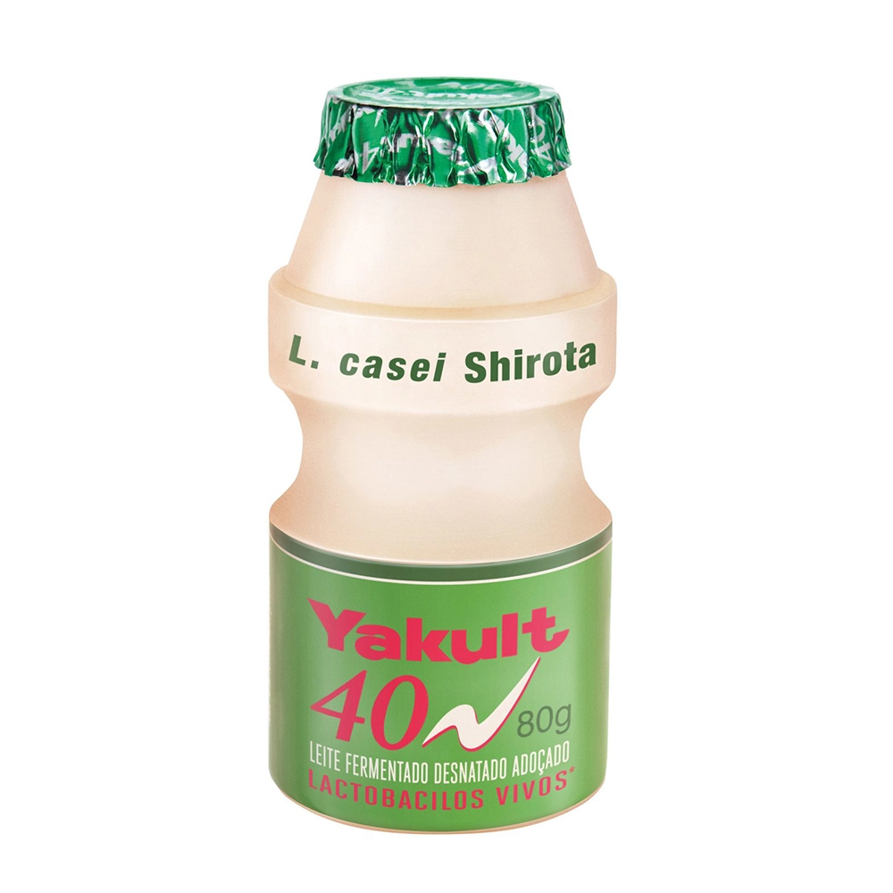 Leite Fermentado Desnatado Yakult 40 Frasco 80g
