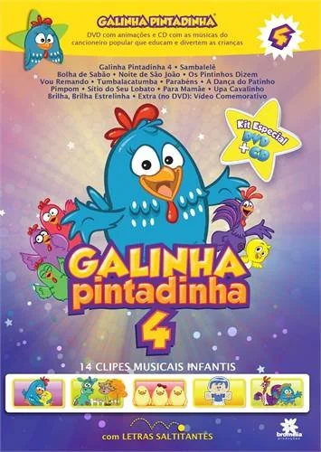 Galinha Pintadinha 4 Kit Dvd Cd