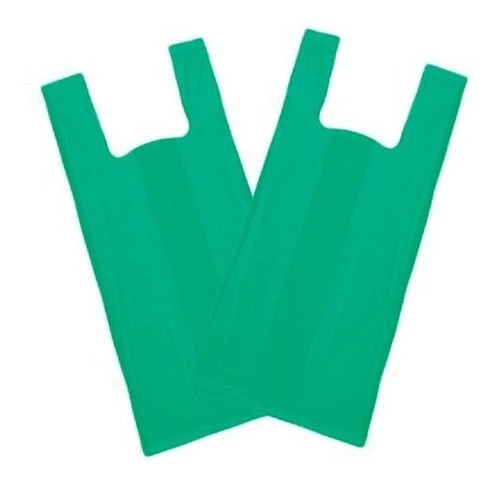 Sacola Plástica Reciclada Reforçada 50x60 Verde - 4 Kg