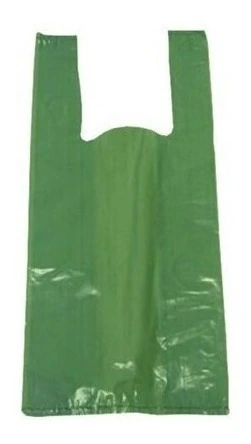 Sacola Reciclada Verde 60 Cm X 80 Cm Pacote Com 5kg 150un