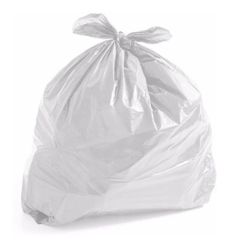 Saco De Lixo 100 Litros Branco Comum C/ 100 Unidades